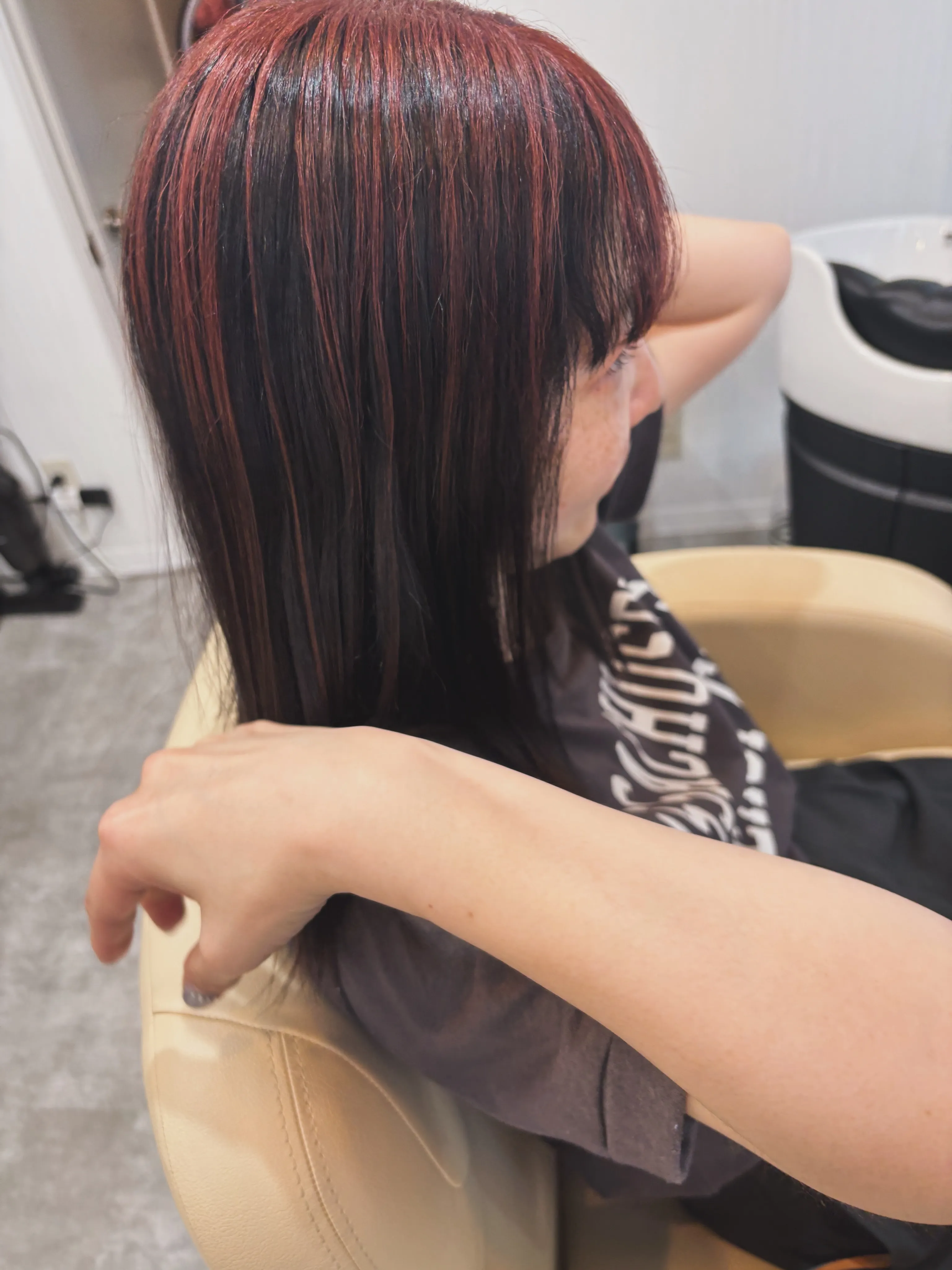 大人楽しむヘアデザインカラー🩷